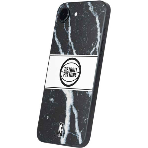 NBA Detroit Pistons Marble iPhone 16e Skin
